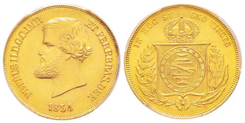 Brésil, Pedro II 1831-1889 10000 ... 
