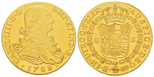 Espagne, Carlo IV 1788-1808   8 ... 