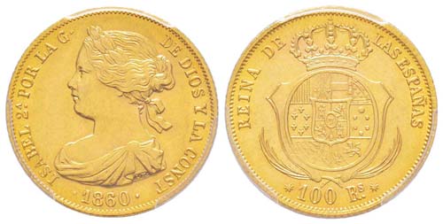 Espagne, Isabel II 1833-1868 100 ... 