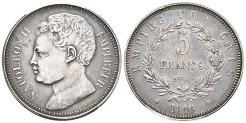 Napoléon II, Essai de 5 Francs, ... 