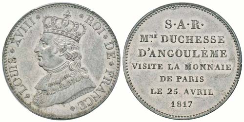 Louis XVIII, Module de 5 Francs ... 