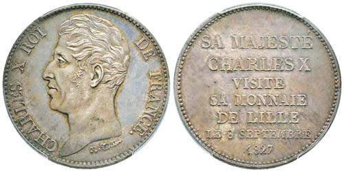 Charles X, Module de 5 Francs, ... 