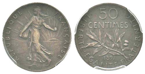 IIIème République, 50 centimes ... 