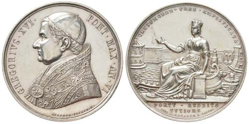 Gregorius XVI 1831-1846 Médaille ... 