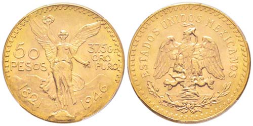 Mexico, 50 Pesos, 1946, AU 41.66 ... 