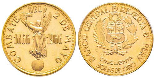 Peru, 50 Soles, 1966, 100 e ... 
