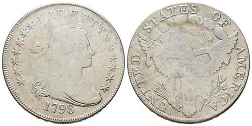 USA Dollar, Philadelphia, 1798, AG ... 