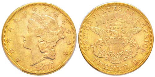 USA, 20 Dollars, Carson City, 1875 ... 