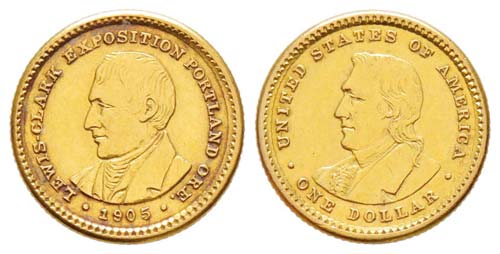USA, Dollar, 1905, Lewis and Clark ... 