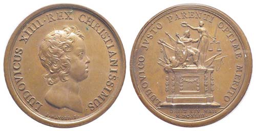 Médaille Bronze Louis XIII, 14 ... 