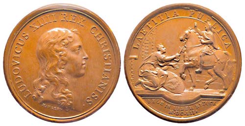 Médaille Bronze Louis XIV, 21 ... 