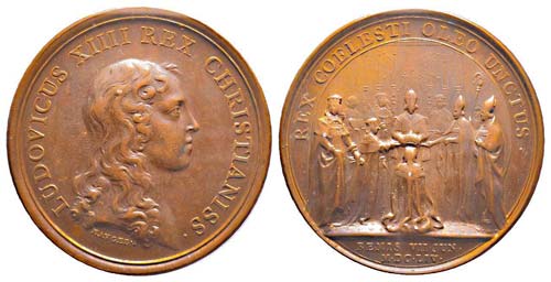 Médaille Bronze Louis XIV, 7 juin ... 