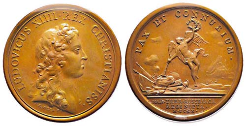 Médaille Bronze Louis XIV, 9 juin ... 