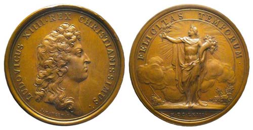 Médaille Bronze Louis XIV, 1663, ... 
