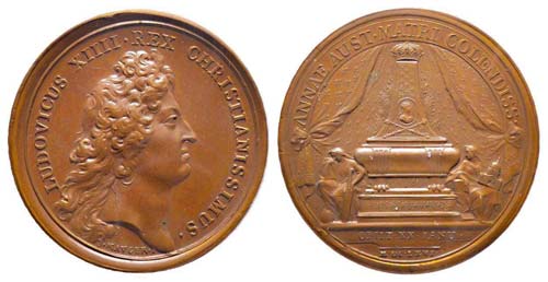 Médaille Bronze Louis XIV, 20 ... 
