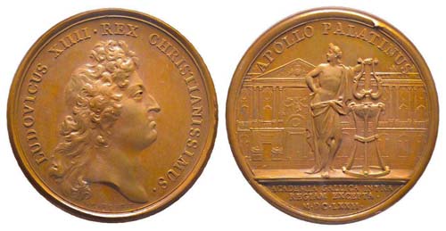 Médaille Bronze Louis XIV, Le Roi ... 