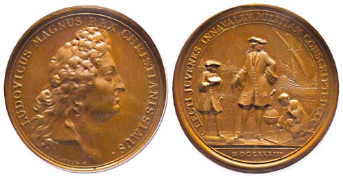 Médaille Bronze Louis XIV, 800 ... 