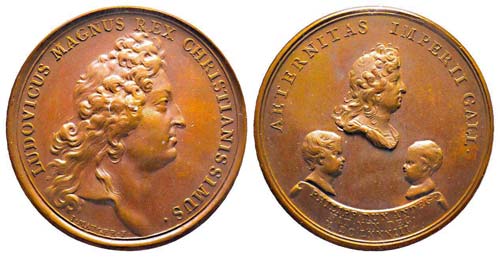Médaille Bronze Louis XIV, ... 