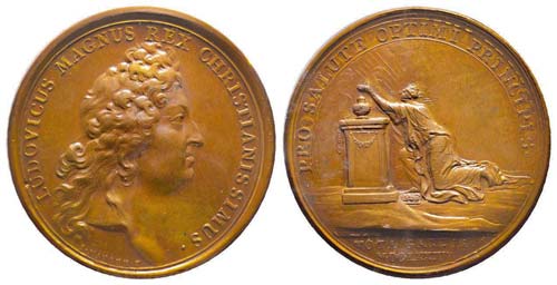 Médaille Bronze Louis XIV, La ... 