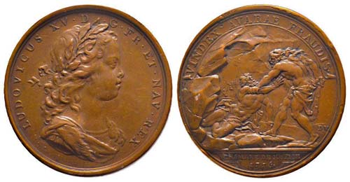 Médaille Bronze Louis XV, La ... 