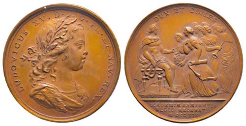 Médaille Bronze Louis XV, Le Roi ... 