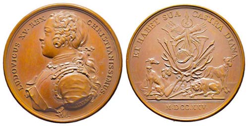 Médaille Bronze Louis XV, La ... 
