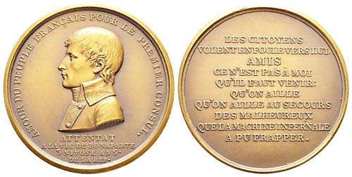 France, Médaille, AN 9 (1800-01), ... 
