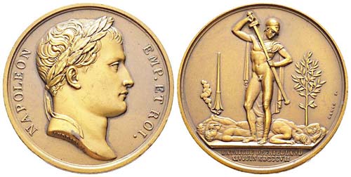 France, Médaille, 1805, Bataille ... 