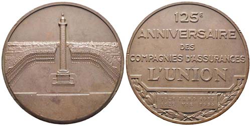 France, Médaille en bronze, 1954, ... 