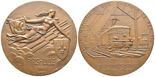 France, Médaille, 1959, 121.14 ... 