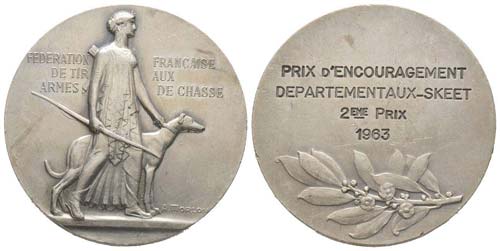 France, Médaille en argent, 1963, ... 
