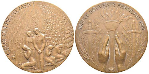France, Médaille en bronze, 1987, ... 