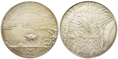Brésil, 1906, Médaille en ... 