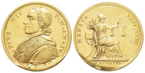 Vatican, Pius VII 1800-1823, 1803, ... 