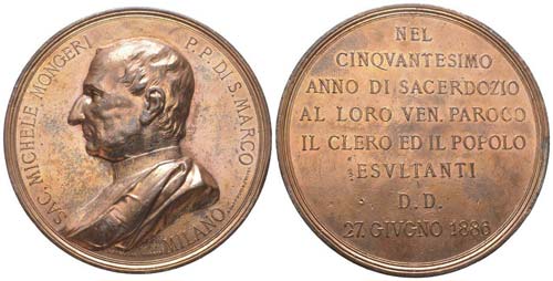 Italie, Michele Mongeri, Médaille ... 
