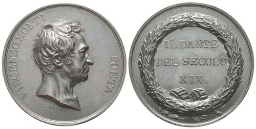 Italie, Vincenzo Monti, Médaille ... 