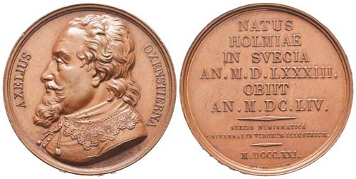 Suède, 1821, Médaille en bronze, ... 