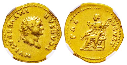 Titus 79-81 Aureus, Rome, 75-79, ... 