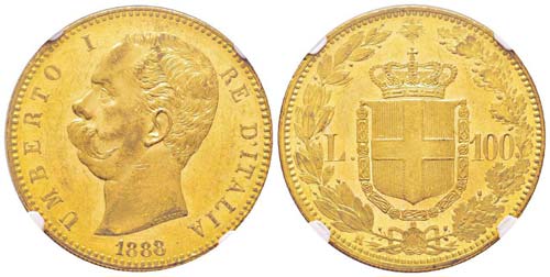 Umberto I 1878-1900 100 lire, ... 