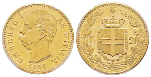 Umberto I 1878-1900 20 lire, Roma, ... 
