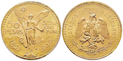Mexico, 50 Pesos, 1945, AU 41.66 ... 