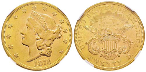 USA 20 Dollars, 1876,  ... 