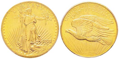 USA 20 Dollars, 1908,  ... 