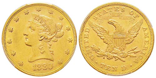 USA 10 Dollars, 1880,  ... 