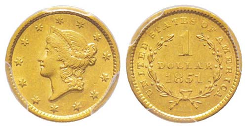 USA 1 Dollar, 1851, Philadelphia, ... 