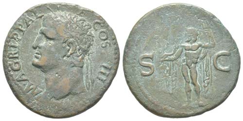 Caligula 37 - 41 pour Agrippa
As, ... 