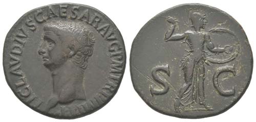 Claudius 41 - 54
As, Rome, 41-50, ... 