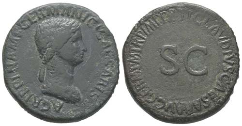 Claudius, 41 - 54 pour Agrippina ... 