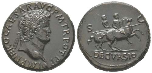 Nero 54 - 68
Sestertius, Lugdunum, ... 