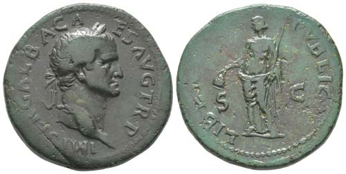 Galba 68 - 69
Sestertius, Rome, ... 